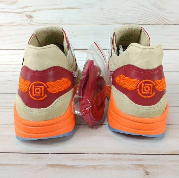 Nike Air Max 1 x CLOT Kiss Of Death Red Orange Blaze Sneakers - Picture 5 of 15